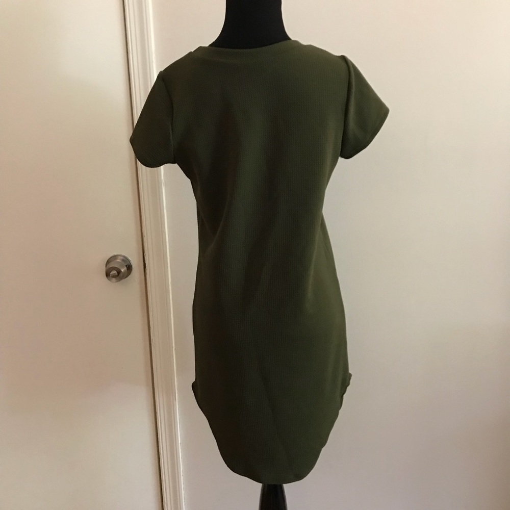 Curved Hem Tee Shirt Dress - Picture 3 of 3